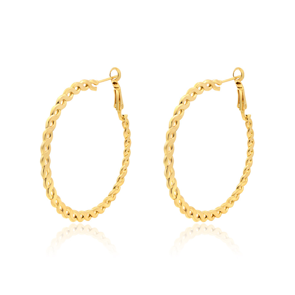 50mm Gold Hoop Earrings